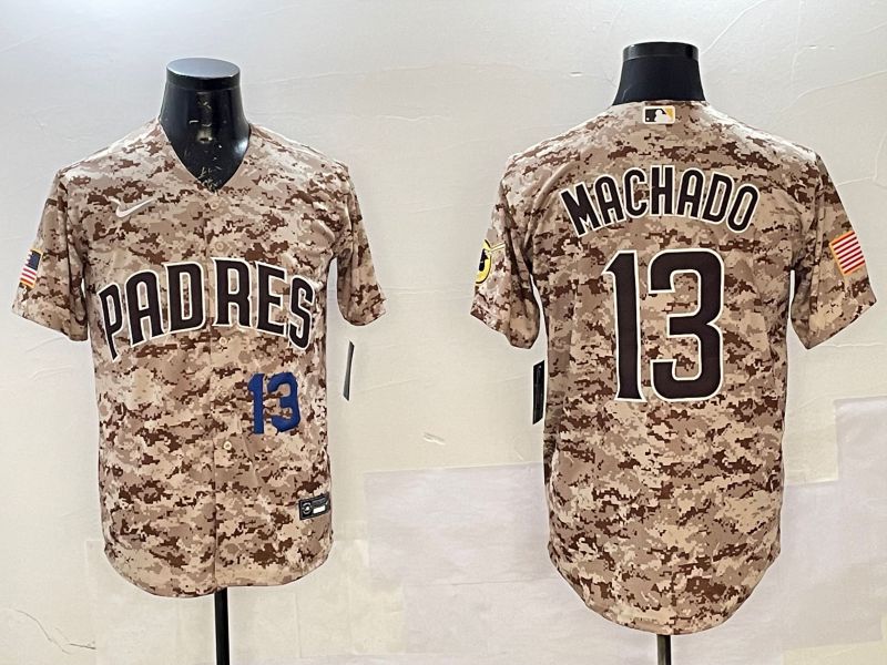 Men San Diego Padres 13 Machado Camo Game 2025 Nike MLB Jersey style 8